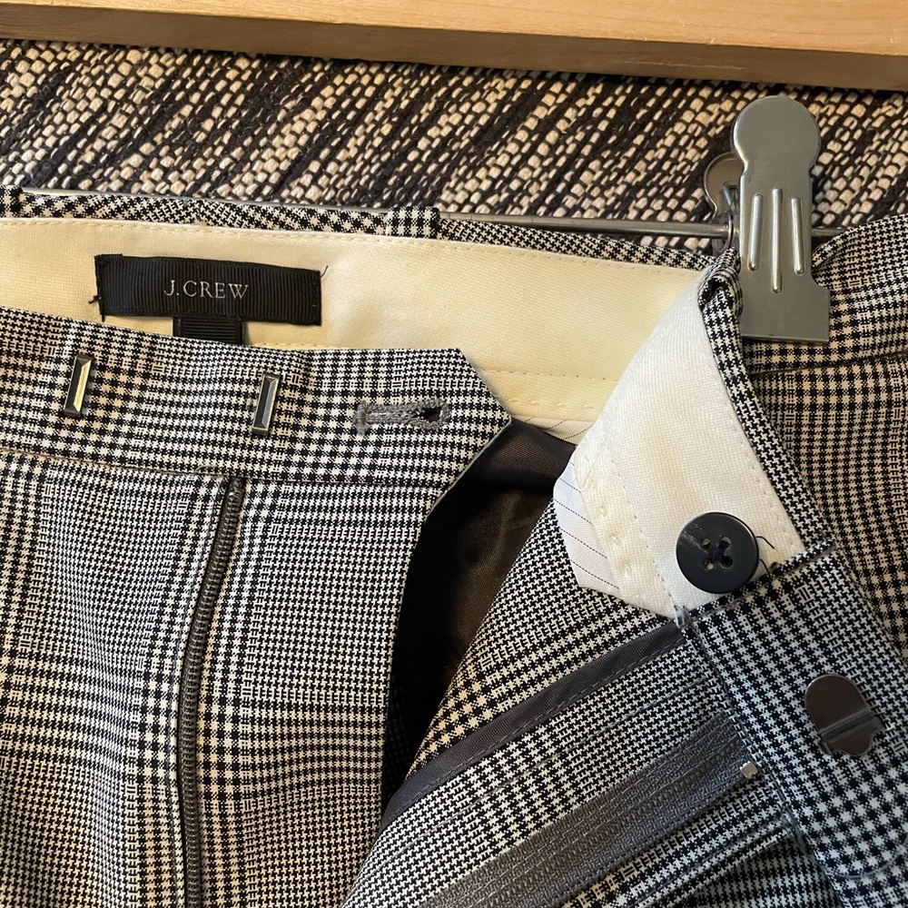 J Crew houndstooth cropped slacks/pants